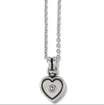 Brighton Meridian Zenith Silver Heart  Necklace