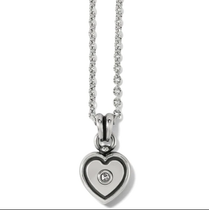 Brighton Meridian Zenith Silver Heart  Necklace