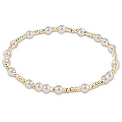 enewton hope unwritten 4mm bead bracelet - pearl