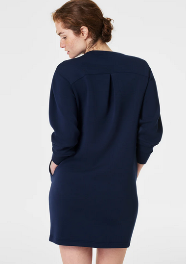 Spanx Crew Neck Navy Dress Air Essential