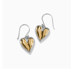 Brighton Cascade Heart Rev French Wr Earring