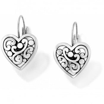 Brighton Contempo Heart Leverback Earrings