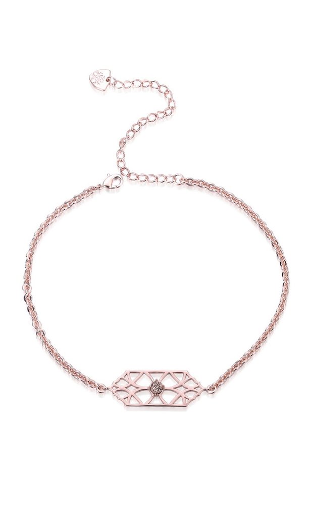 Natalie Wood Rose Gold Drusy Runaway Choker