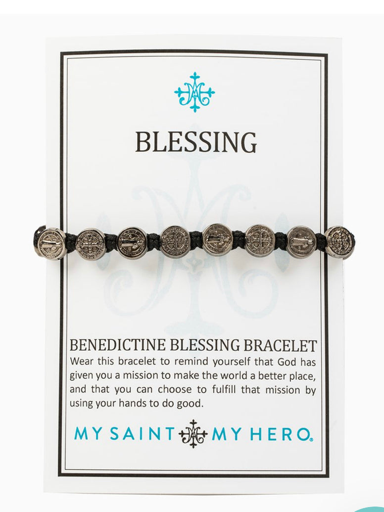 MSMH Benedictine Blessing Bracelet Black/Jet Blk