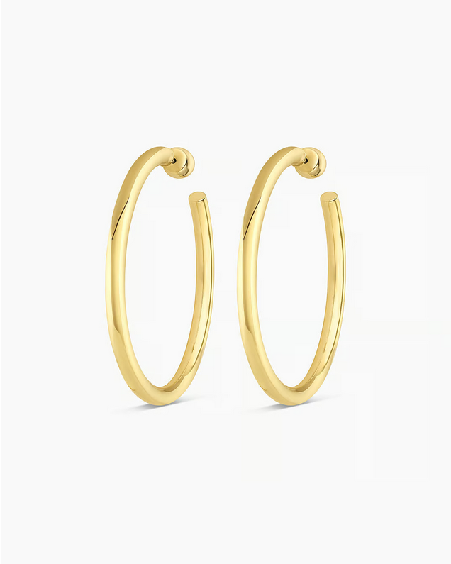 Gorjana Carter Statement Hoops- Gold