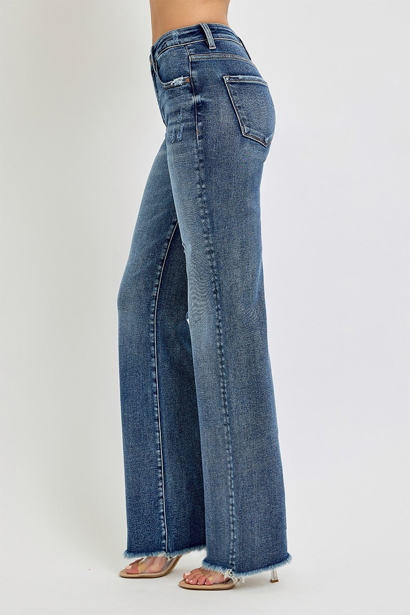 Risen Tummy Control High Straight Leg Denim