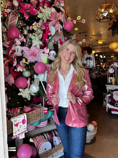 Pink Iridescent Babe Blazer