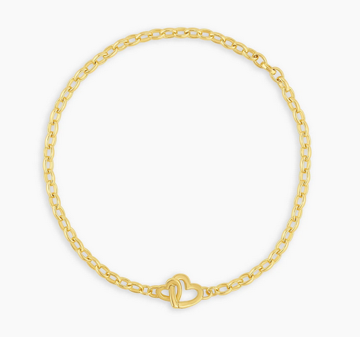 Gorjana Parker Heart Mini Bracelet-Gold