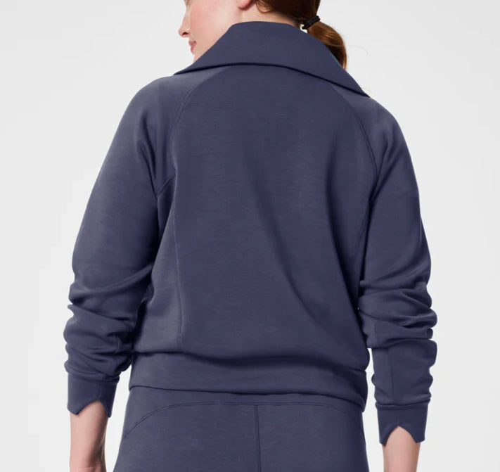 Spanx Air Essentials Half Zip Pullover in Navy