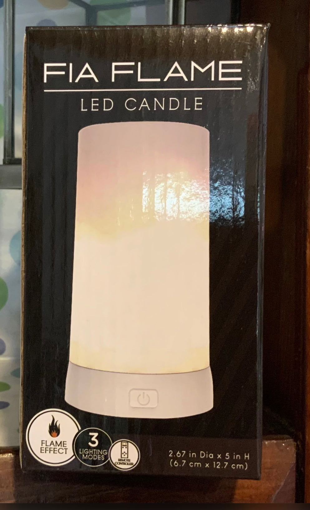 LED Flame Candle w/Timer & Charger Cool