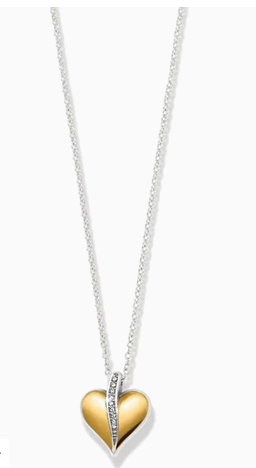 Brighton Precious Heart 2tone Petite Necklace