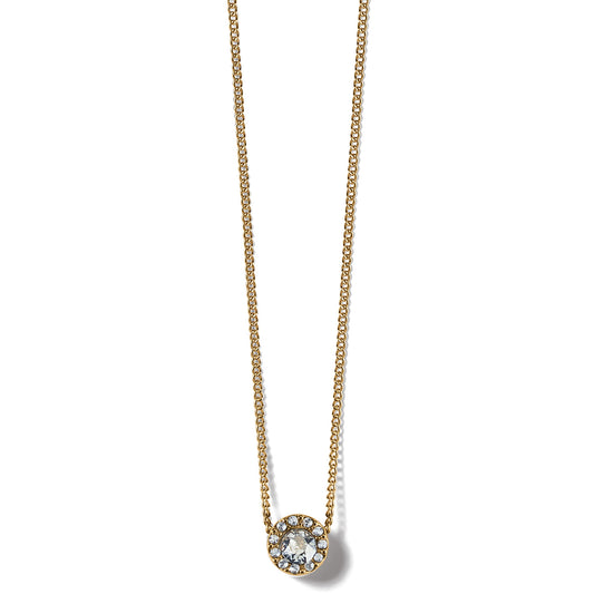 Brighton Illumina Mini Gold Solitaire Necklace