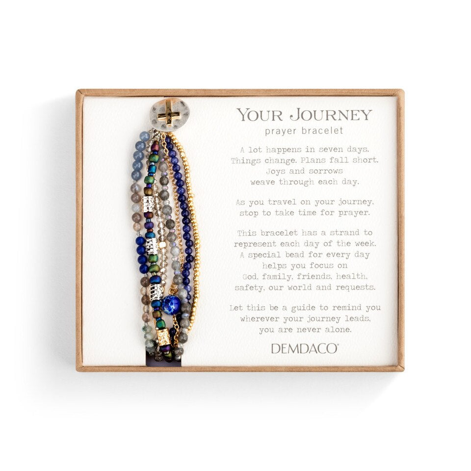 Your Journey Prayer Bracelet in Indigo