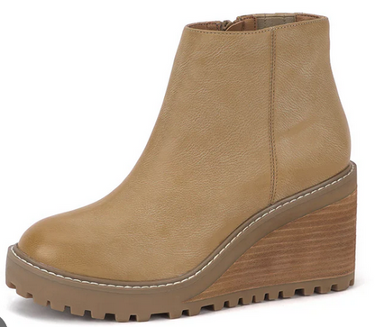 Yellow Box Alexis Tan Wedge Boots